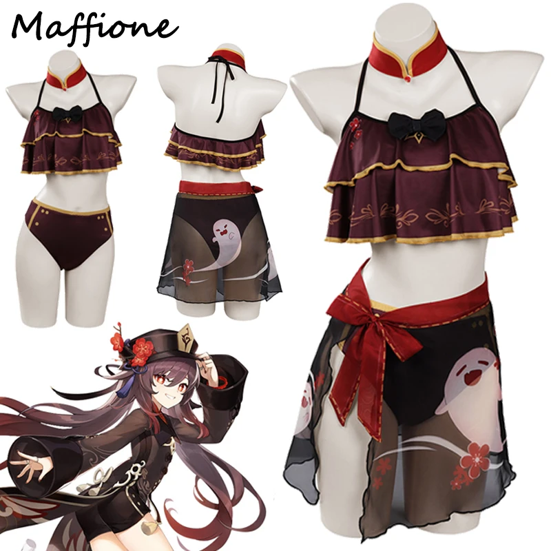 Anime Hutao Cosplay Women Swimsuits Game Genshi Impacts Disguise Swimwear Tube Top Shorts Jumpsuit Full Set Halloween Party Suit
Anime Hutao Cosplay Women Swimsuits Game Genshi Impacts Disguise Swimwear Tube Top Shorts Jumpsuit Full Set Halloween Party Suit