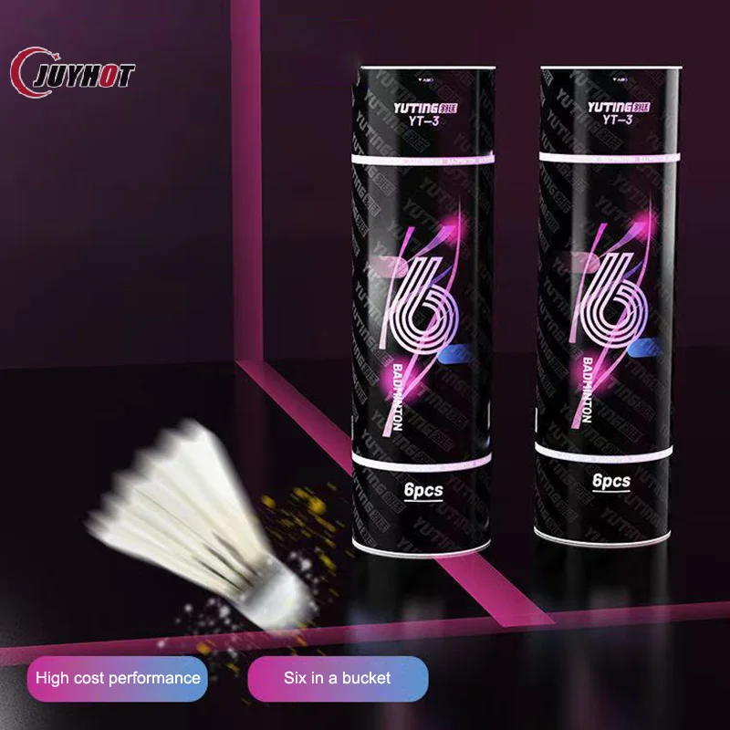 Оборудование для тренировок по бадминтону, прочный волан с гусиными перьями, 3/6 шт., для игр на открытом воздухе
Оборудование для тренировок по бадминтону, прочный волан с гусиными перьями, 3/6 шт., для игр на открытом воздухе