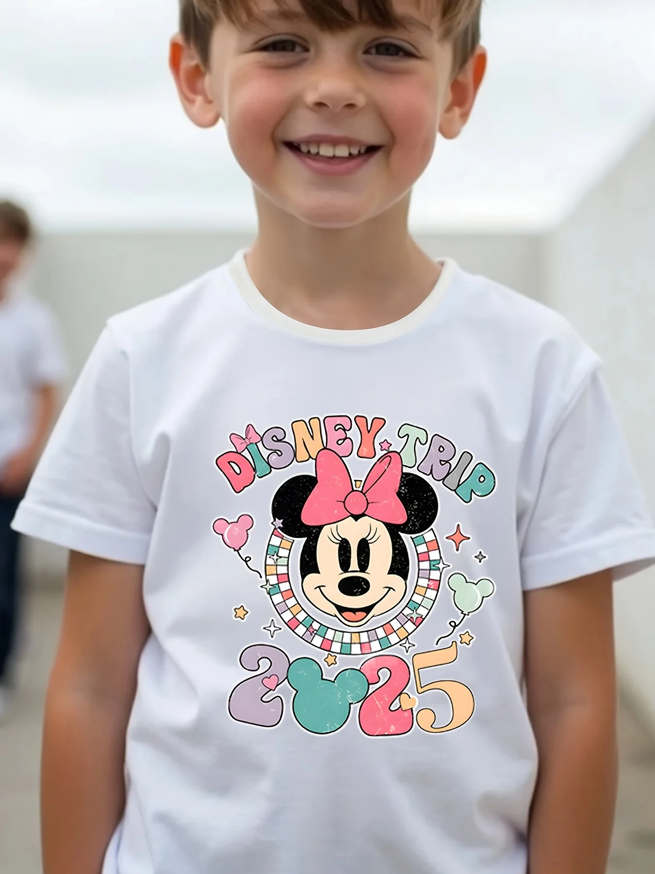 Minnie Mouse 2025 Graphic Tee - Casual Summer T-Shirt for Kids Black with Colorful Design Round Neck Perfect Birthday Gift
Minnie Mouse 2025 Graphic Tee - Casual Summer T-Shirt for Kids Black with Colorful Design Round Neck Perfect Birthday Gift