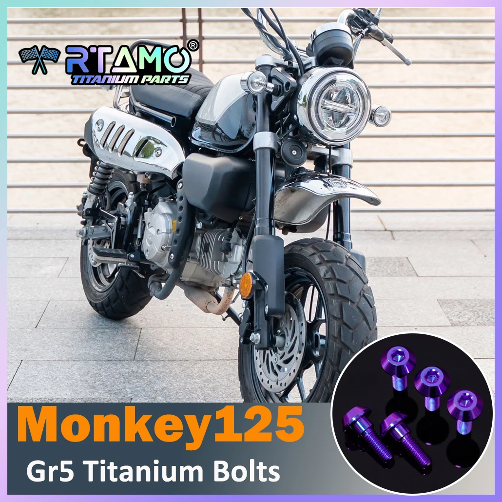RTAMO Titanium Alloy Bolt Cylinder Head Nut Brake Pump Up Steering Stem Front Caliper Brake ABS Disc Fit for Honda Monkey125
RTAMO Titanium Alloy Bolt Cylinder Head Nut Brake Pump Up Steering Stem Front Caliper Brake ABS Disc Fit for Honda Monkey125