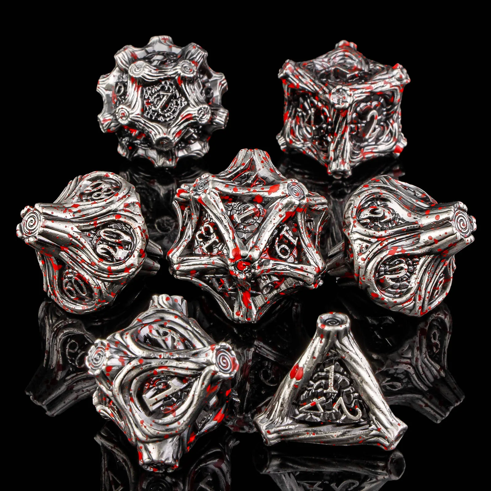 Metal DND Dice Set, Blood Drop Design Dungeon and Dragon Dice Set for Role Playing, Polyhedral D&D Dice for Tabletop Game Gift
Metal DND Dice Set, Blood Drop Design Dungeon and Dragon Dice Set for Role Playing, Polyhedral D&D Dice for Tabletop Game Gift