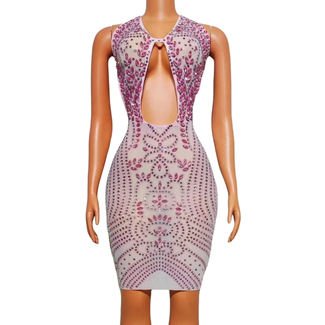 Birthday Party Evening Sexy Backless Shorts Dress For Women Rhinestone Crystals Sleeveless Sparkly Drag Queen Costume 2024
Birthday Party Evening Sexy Backless Shorts Dress For Women Rhinestone Crystals Sleeveless Sparkly Drag Queen Costume 2024