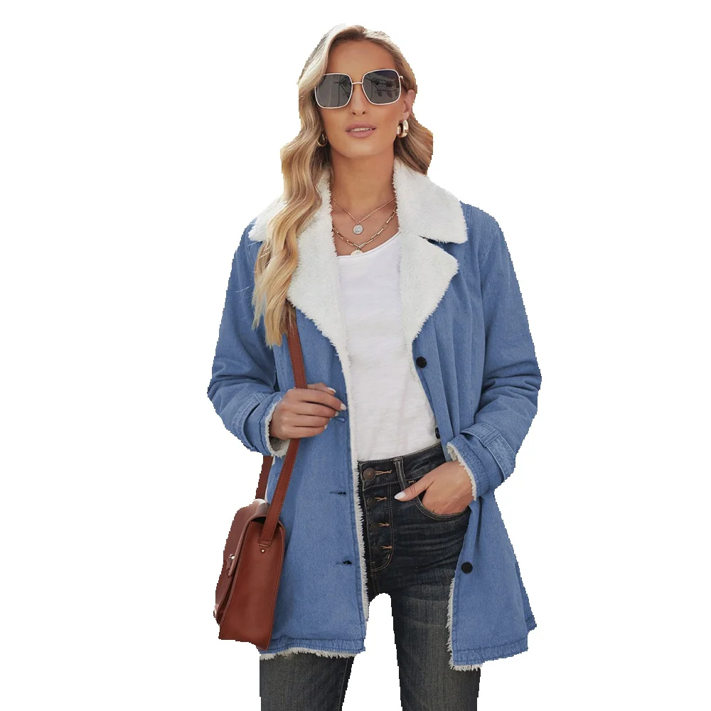 2023 Winter New Solid Color Plush Coat Women's Mid Length Polo Collar Cotton 8511336
2023 Winter New Solid Color Plush Coat Women's Mid Length Polo Collar Cotton 8511336