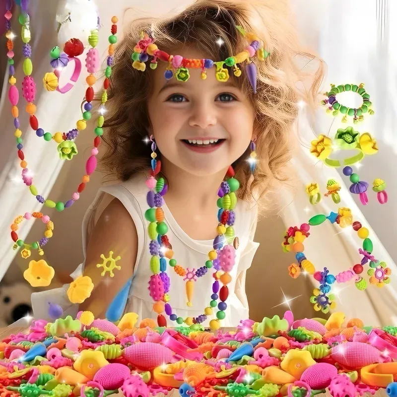 Children's DIY bead girl jewelry accessory making kit, creative necklace, bracelet and ring DIY Ideal Christmas and Birthday gif
Children's DIY bead girl jewelry accessory making kit, creative necklace, bracelet and ring DIY Ideal Christmas and Birthday gif