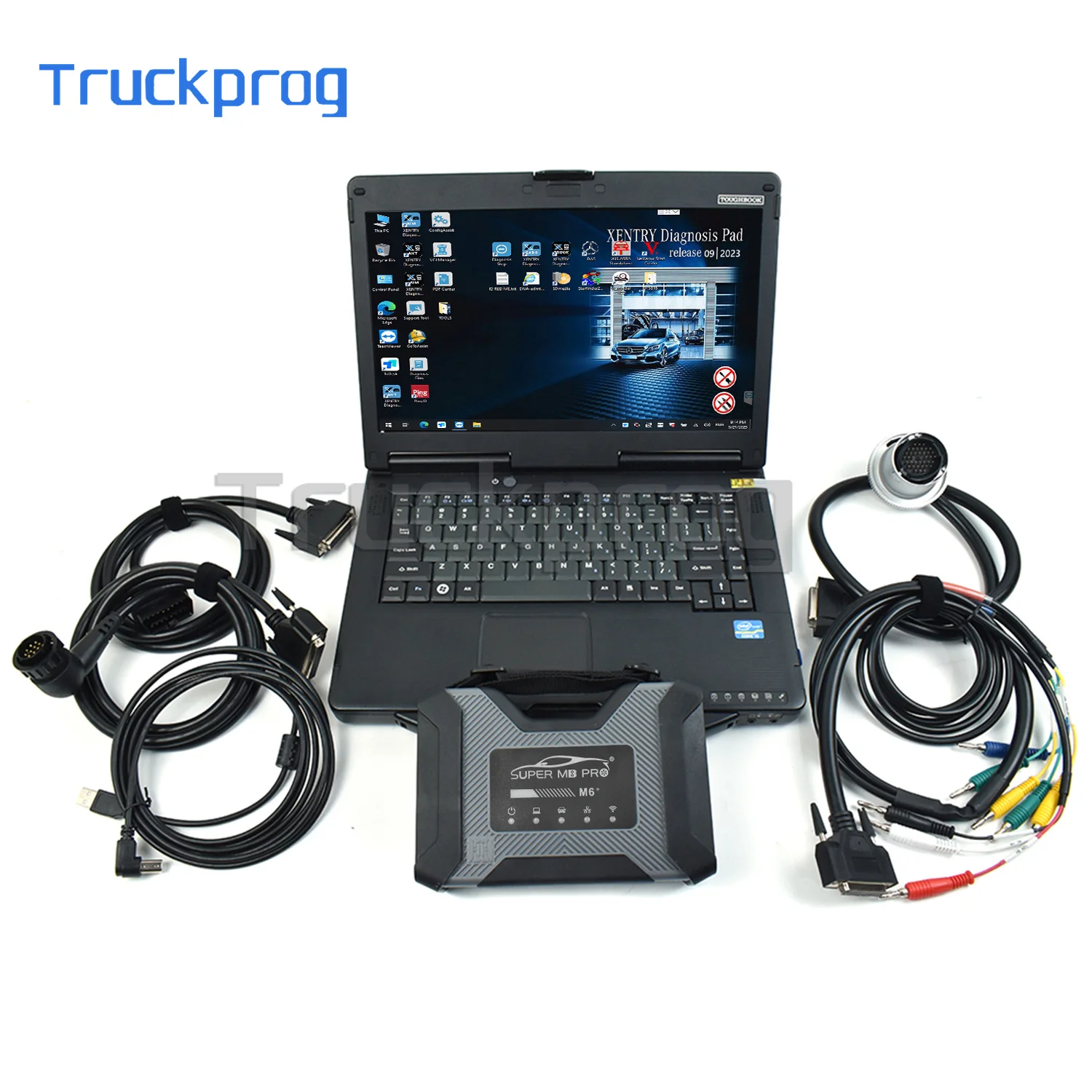 for SUPER MB PRO M6 Wireless Star Diagnosis Tool with Multiplexer USB Cable OBD2 16pin Main Test Cable+CF54 Laptop
for SUPER MB PRO M6 Wireless Star Diagnosis Tool with Multiplexer USB Cable OBD2 16pin Main Test Cable+CF54 Laptop