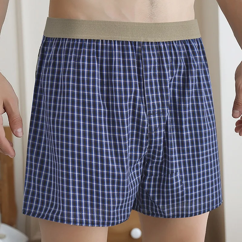 2pcs 100% Cotton Men's Panties Plaid Loose Fit Arro Pants Men's Underwear High Elastic Widen Waist Loose Alo Boxer Shorts
2pcs 100% Cotton Men's Panties Plaid Loose Fit Arro Pants Men's Underwear High Elastic Widen Waist Loose Alo Boxer Shorts