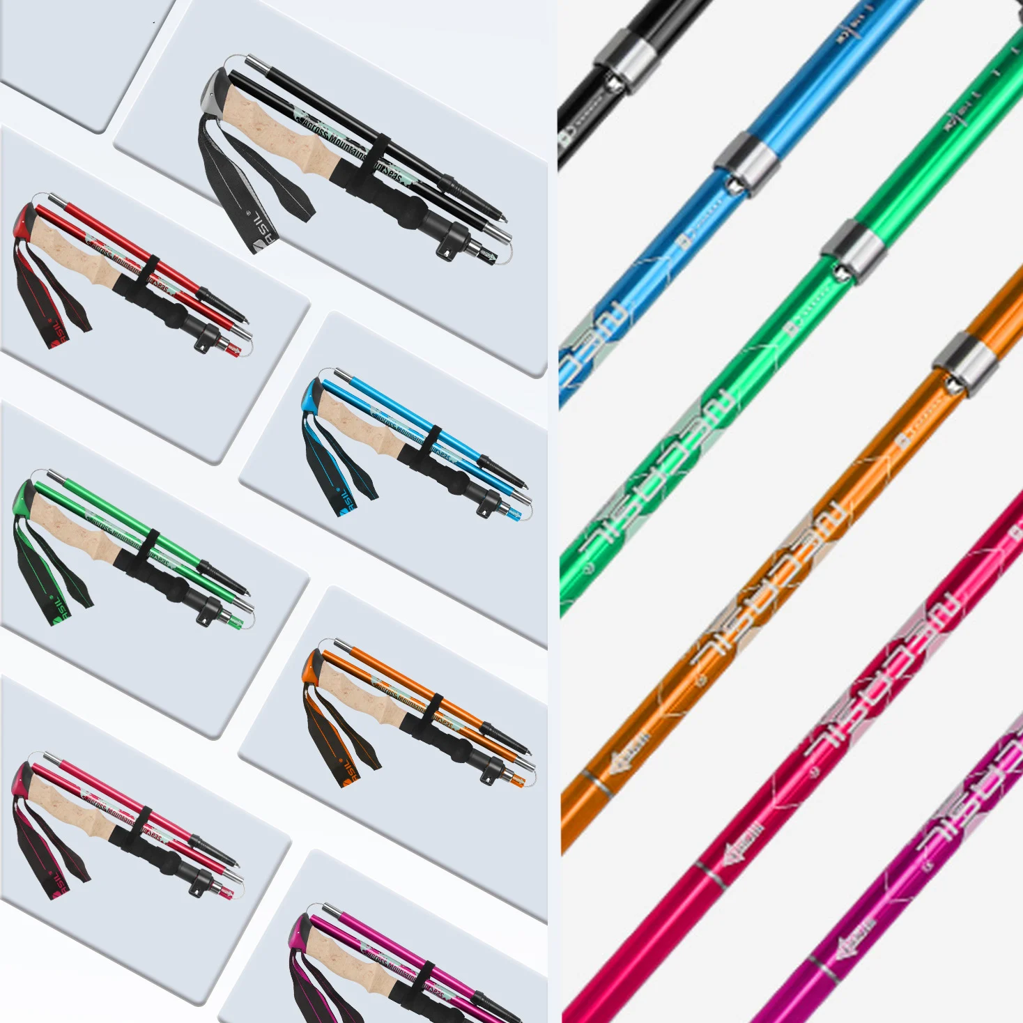 Складная походная палка — легкие, складные выдвижные треккинговые палки с регулируемой высотой — прогулка, рюкзак, кемпинг
Складная походная палка — легкие, складные выдвижные треккинговые палки с регулируемой высотой — прогулка, рюкзак, кемпинг