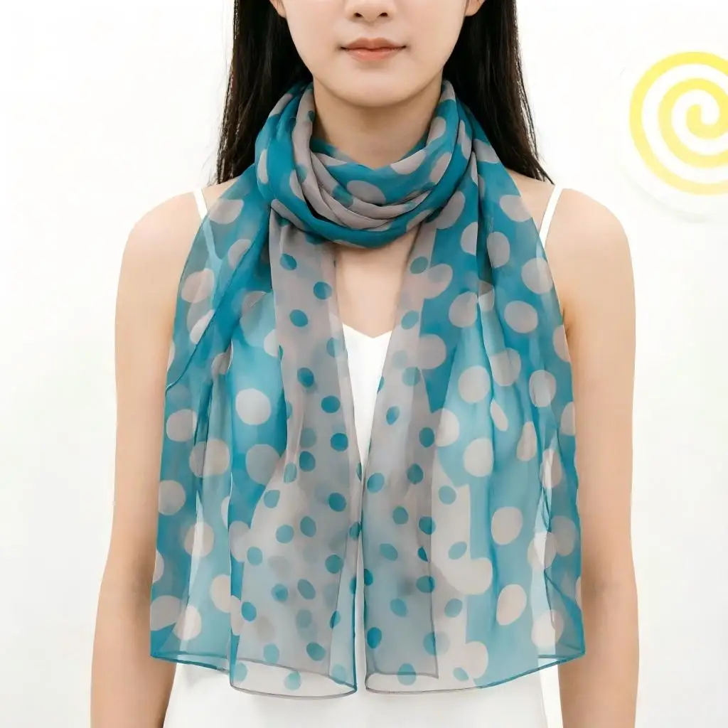 Women's Georgette Gradient Polka Dot Scarf - Lightweight, Sheer & Flowy Summer Chiffon Shawl for Sun Protection Beach Cover-Up
Women's Georgette Gradient Polka Dot Scarf - Lightweight, Sheer & Flowy Summer Chiffon Shawl for Sun Protection Beach Cover-Up