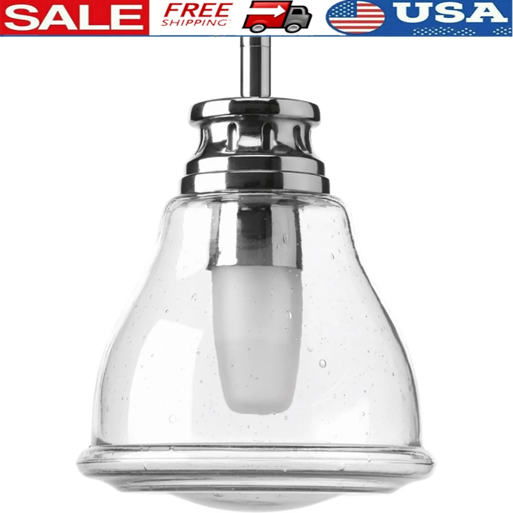 Polished Chrome Mini Pendant Light Clear Seeded Glass Globe Dimmable Halogen Fixture Up Down Installation Includes Stems Chain
Polished Chrome Mini Pendant Light Clear Seeded Glass Globe Dimmable Halogen Fixture Up Down Installation Includes Stems Chain