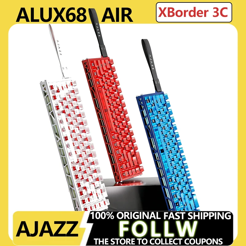 AJAZZ ALUX68 AIR Wireless Keyboard Full Aluminum Magnetic Mechanical Keyboard with CNC Hot-Swap Gaming Esports Office Keyboards
AJAZZ ALUX68 AIR Wireless Keyboard Full Aluminum Magnetic Mechanical Keyboard with CNC Hot-Swap Gaming Esports Office Keyboards