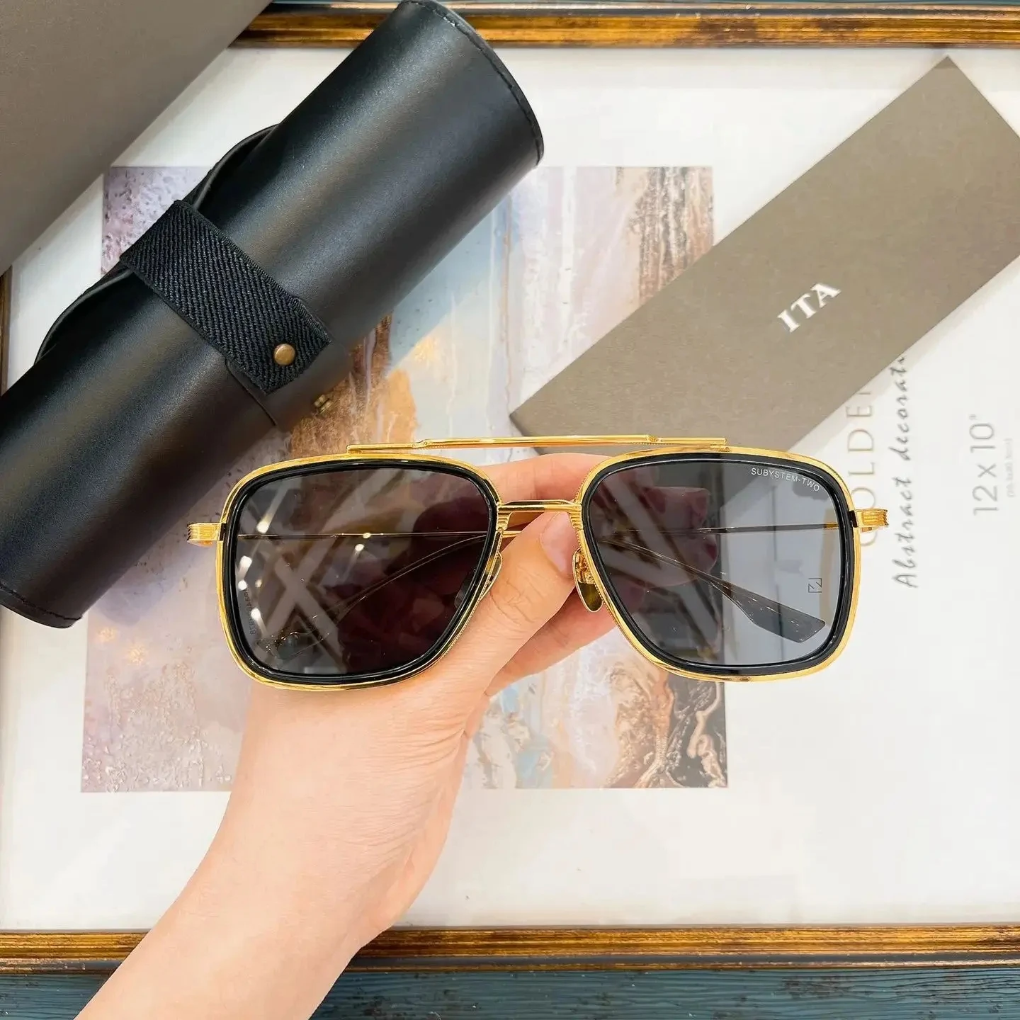 Authentic ADITA DTS142 Luxury UV400 Business Polarized Men Women Sun Glasses Fashion Square Gold Metal Frame Male Couple Eyewear
Authentic ADITA DTS142 Luxury UV400 Business Polarized Men Women Sun Glasses Fashion Square Gold Metal Frame Male Couple Eyewear