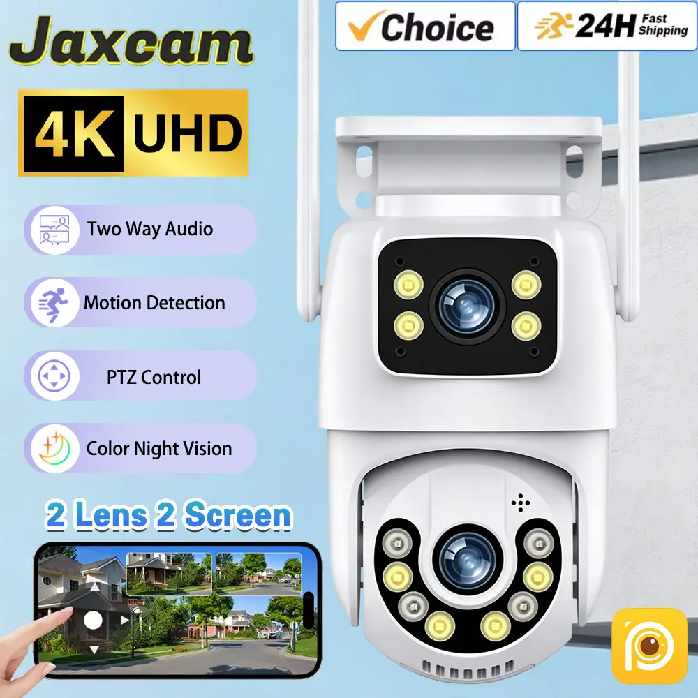 4K 8MP HD Dual Lens WIFI Camera PTZ Outdoor Dual Screen Ai Human Auto Tracking Security Camera Surveillance with IPC360 Home
4K 8MP HD Dual Lens WIFI Camera PTZ Outdoor Dual Screen Ai Human Auto Tracking Security Camera Surveillance with IPC360 Home