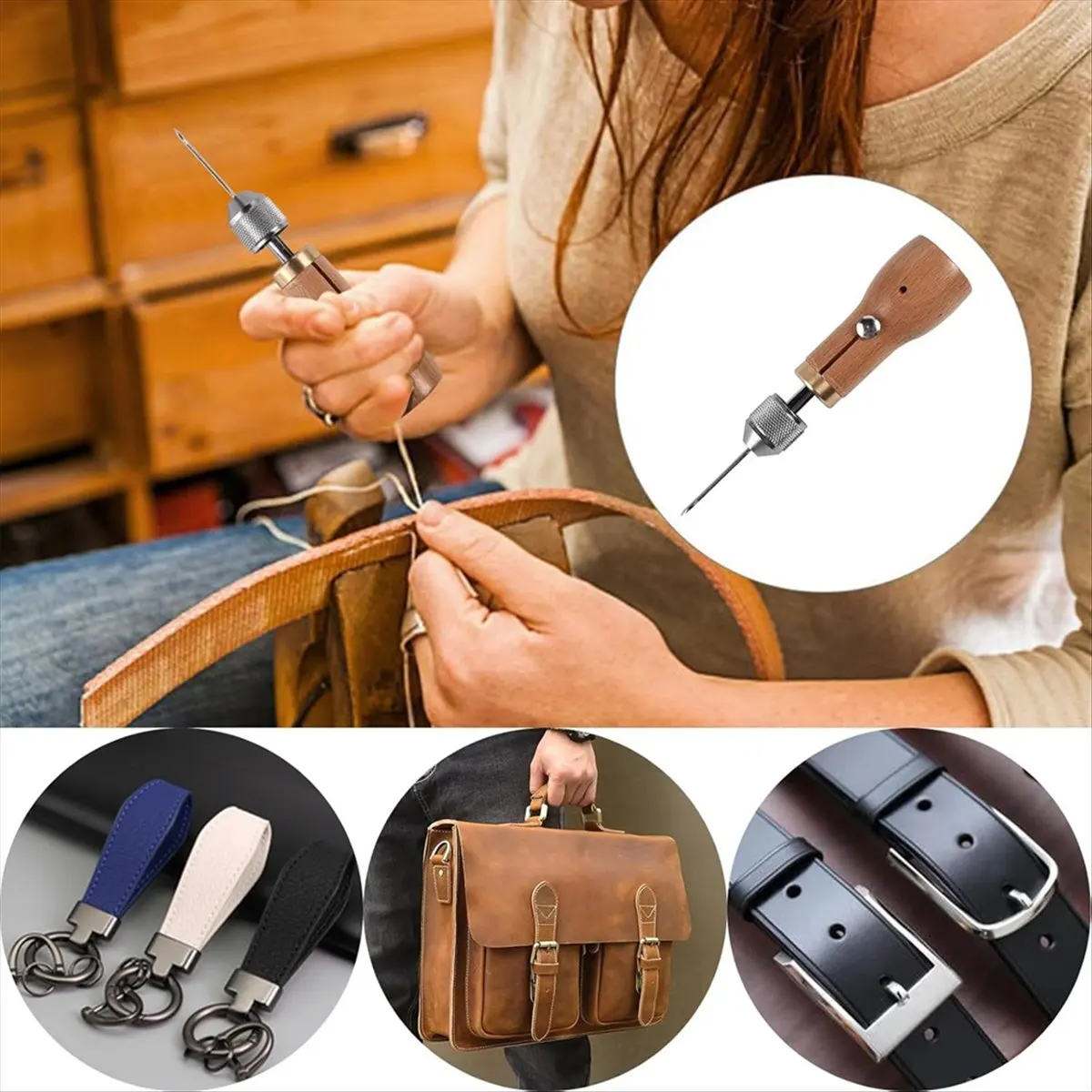 *N21R 23 Pieces Sewing Cone Set,Hand Held Sewing Repair with StraightCurved Needle Screwdriver Roll Waxed Thread for DIY Craft
*N21R 23 Pieces Sewing Cone Set,Hand Held Sewing Repair with StraightCurved Needle Screwdriver Roll Waxed Thread for DIY Craft