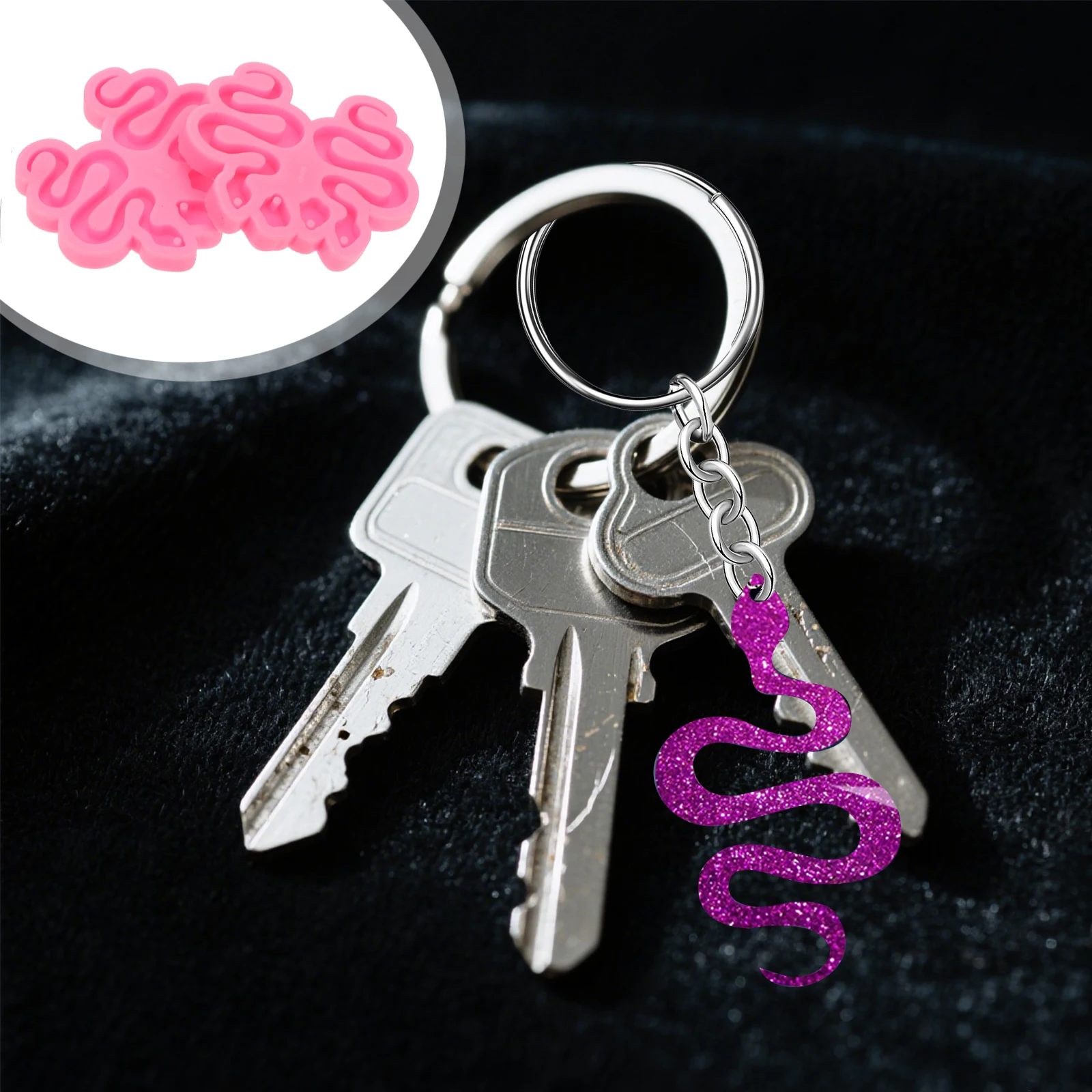 2Pcs Snakelike Earrings Mould Silicone Jewelry Molds for DIY Earring Making Craft Tools Non-Stick Easy Release Ear Pendant
2Pcs Snakelike Earrings Mould Silicone Jewelry Molds for DIY Earring Making Craft Tools Non-Stick Easy Release Ear Pendant