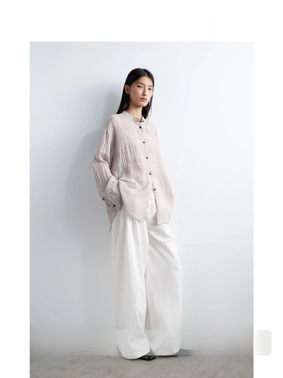 Jaja Linen Lightweight Plaid Texture Airy Feel Sunscreen irt Women's Loose Fit Long Sve Summer Thin Sle Commute Faion
Jaja Linen Lightweight Plaid Texture Airy Feel Sunscreen irt Women's Loose Fit Long Sve Summer Thin Sle Commute Faion