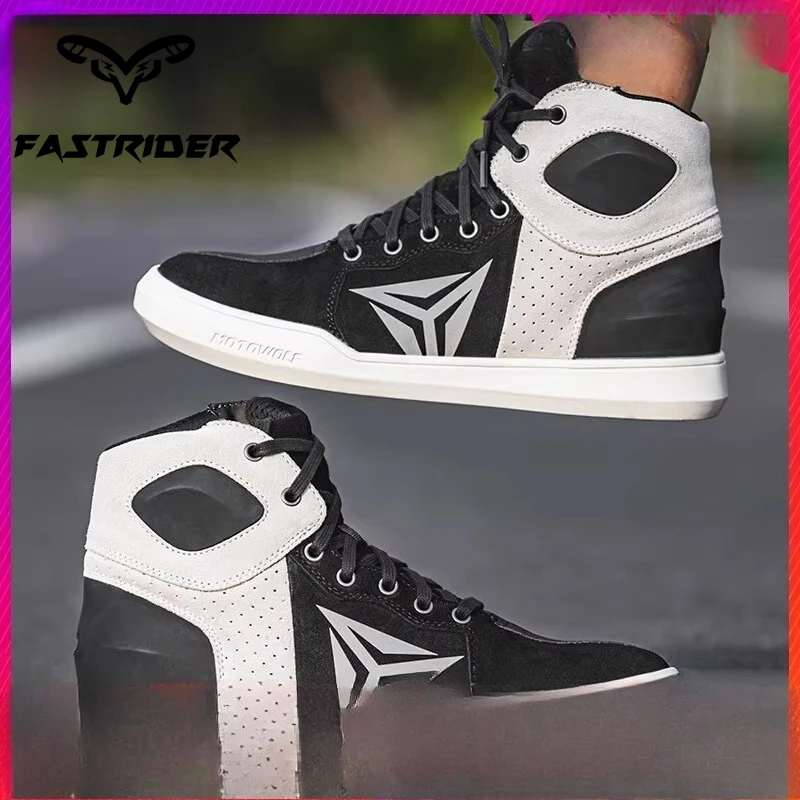 Motorcycle Cycling Racing Shoes All Season Breathable Motorcycle Cowhide Fall Resistant Riding Boots Motorcycle Rider Equipment
Motorcycle Cycling Racing Shoes All Season Breathable Motorcycle Cowhide Fall Resistant Riding Boots Motorcycle Rider Equipment