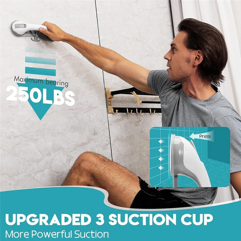 B28C-Поручни для душа, прочные поручни на присоске, предохранительные штанги для стула для душа, поручни для ванной комнаты для пожилых людей
B28C-Поручни для душа, прочные поручни на присоске, предохранительные штанги для стула для душа, поручни для ванной комнаты для пожилых людей