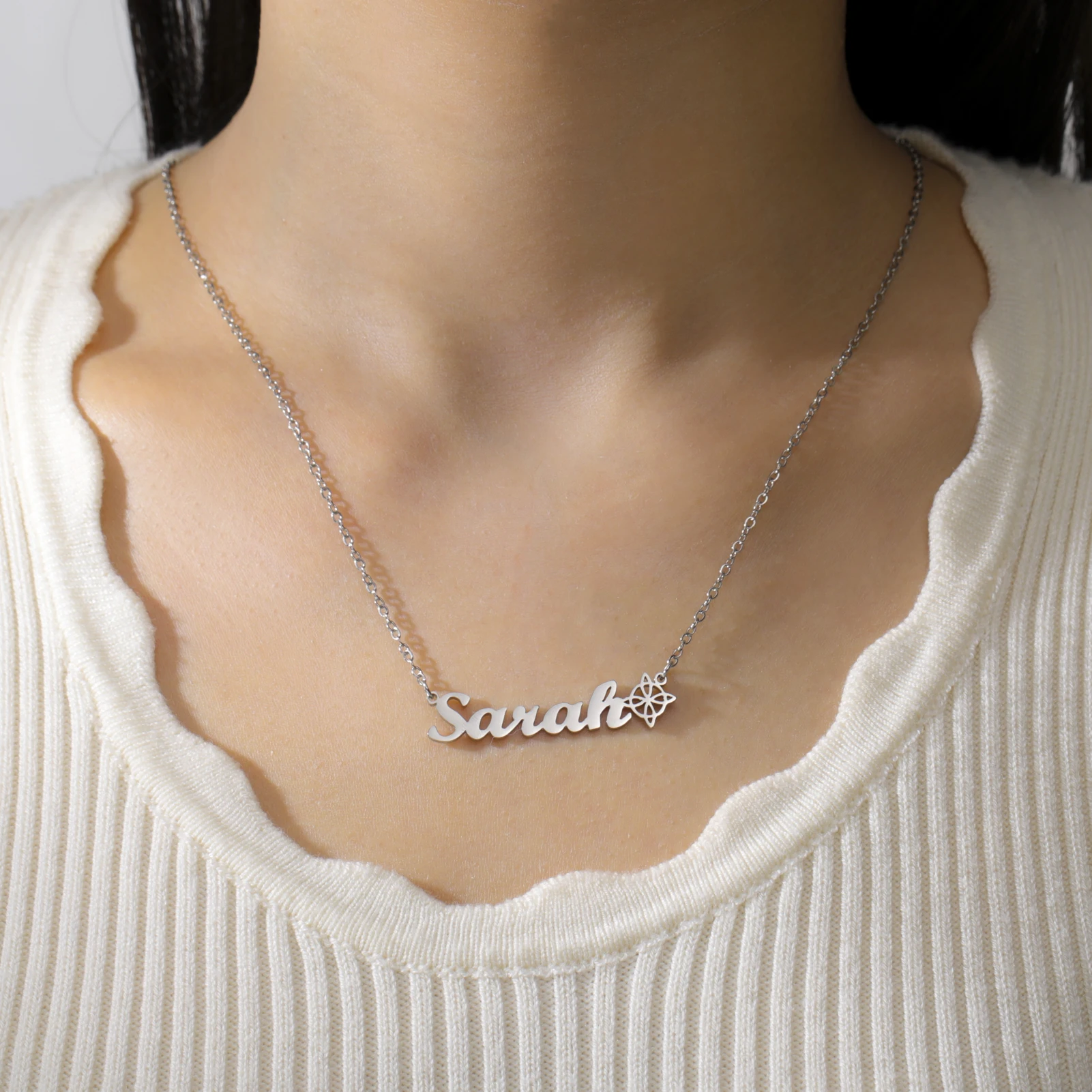Lemegeton Customized Name Witch Knot Necklace Women Mama Stainless Steel Jewelry Personalized Pendants Mother's Day Party Gifts
Lemegeton Customized Name Witch Knot Necklace Women Mama Stainless Steel Jewelry Personalized Pendants Mother's Day Party Gifts