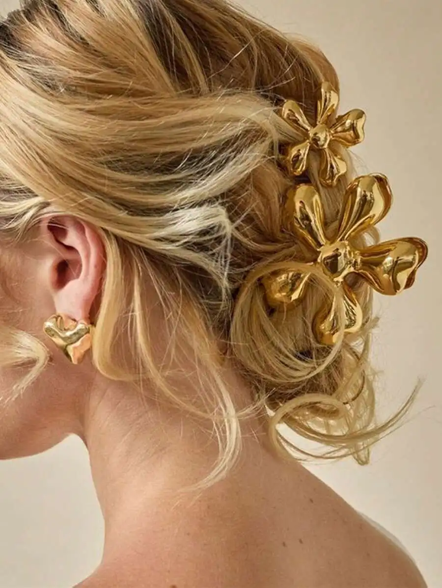 Metal Shell Hair Claw Clip For Women Summer Accessory Gold Tone
Metal Shell Hair Claw Clip For Women Summer Accessory Gold Tone