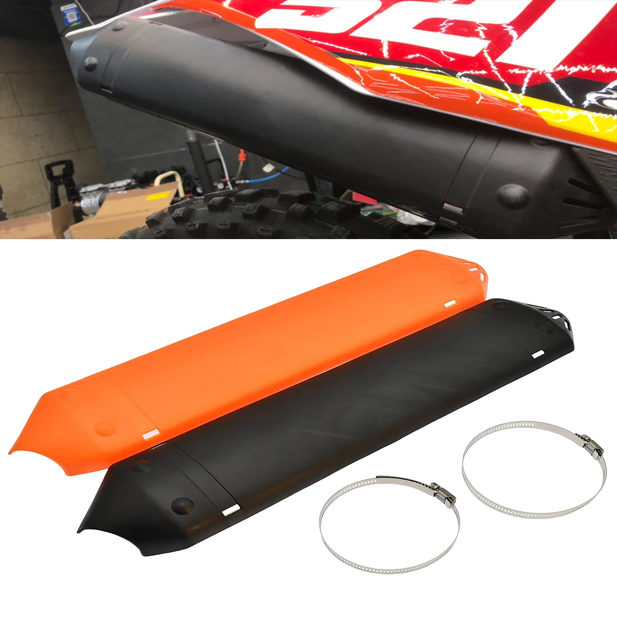 Motocross Exhaust Heat Shield Muffler Protector Cover For Husqvarna TE250 TE300 2020-2023 For KTM XC XCW EXC 250 300 Motorcycle
Motocross Exhaust Heat Shield Muffler Protector Cover For Husqvarna TE250 TE300 2020-2023 For KTM XC XCW EXC 250 300 Motorcycle