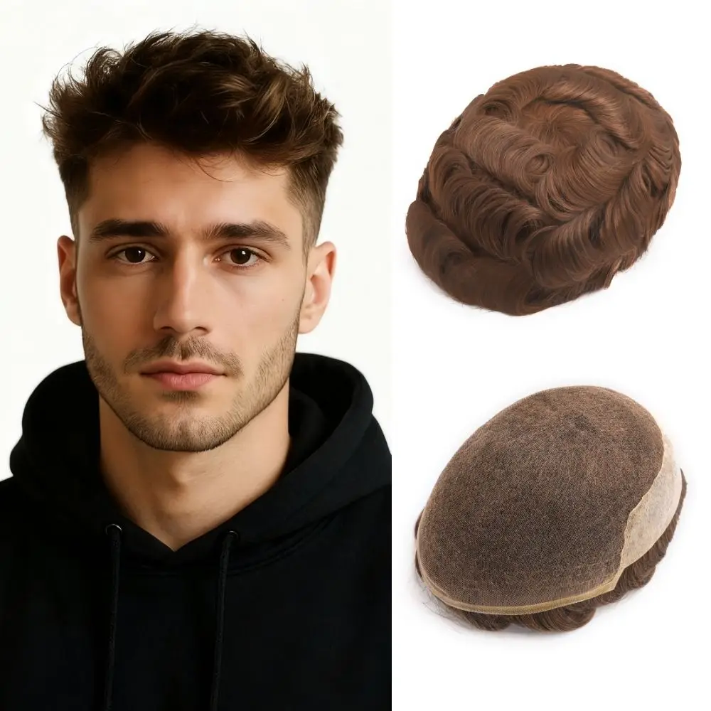 Q6 Men's Wig - 100% Human Hair Male Hair Replacement System, Lace + PU Men's Wig, Men's Hair Restoration Toupee
Q6 Men's Wig - 100% Human Hair Male Hair Replacement System, Lace + PU Men's Wig, Men's Hair Restoration Toupee