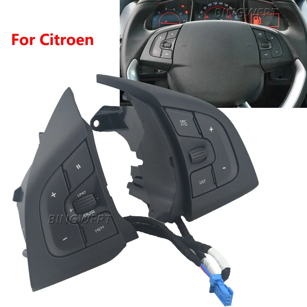 High Quality Multifunction Steering Wheel Audio Volume Cruise Control Buttons For Citroen DS5 DS6 2013 2014 2015 2016 2017 2018
High Quality Multifunction Steering Wheel Audio Volume Cruise Control Buttons For Citroen DS5 DS6 2013 2014 2015 2016 2017 2018