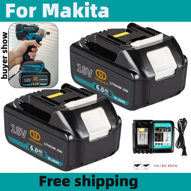 New original for Makita 6.0Ah 18V Rechargeable Battery for Makita 18V BL1830 BL1830B BL1840 BL1840B BL1850 BL1850B Power Tools
New original for Makita 6.0Ah 18V Rechargeable Battery for Makita 18V BL1830 BL1830B BL1840 BL1840B BL1850 BL1850B Power Tools