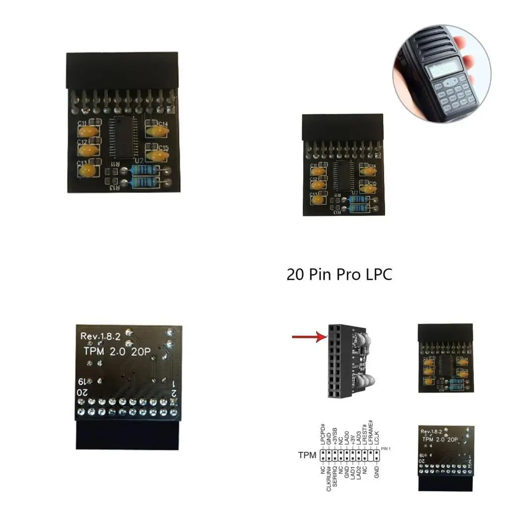 Y1UB TPM2.0 LPC 20-контактная плата Эффективная безопасность данных 20-контактный модуль удаленной безопасности
Y1UB TPM2.0 LPC 20-контактная плата Эффективная безопасность данных 20-контактный модуль удаленной безопасности