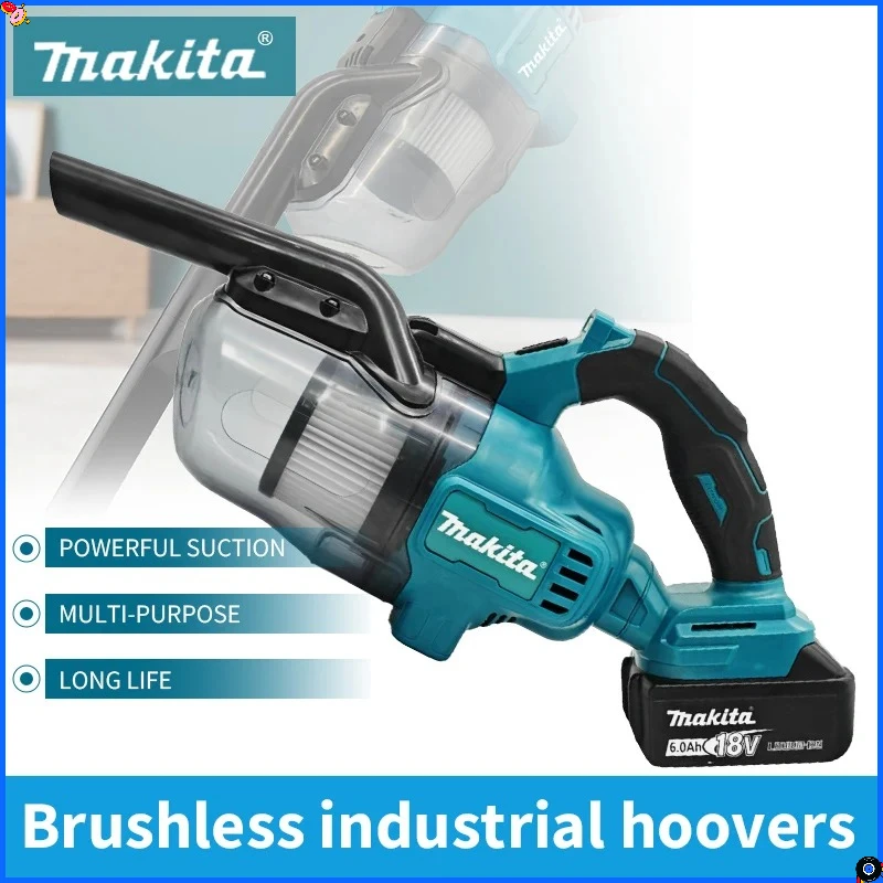 Беспроводной ручной пылесос Makita, портативный, для твердых полов, ковров, автомобилей, машины для чистки шерсти домашних животных, электроинструмент
Беспроводной ручной пылесос Makita, портативный, для твердых полов, ковров, автомобилей, машины для чистки шерсти домашних животных, электроинструмент