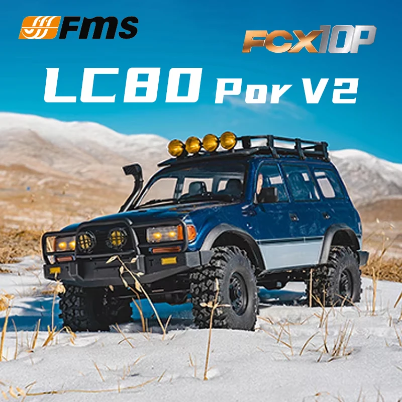 FMS Climbing Vehicle 1:10 Toyota LC80 Pro V2 FCX10P Remote Control Simulation Off Road Vehicle Model RC car Adult Toy No Battery
FMS Climbing Vehicle 1:10 Toyota LC80 Pro V2 FCX10P Remote Control Simulation Off Road Vehicle Model RC car Adult Toy No Battery