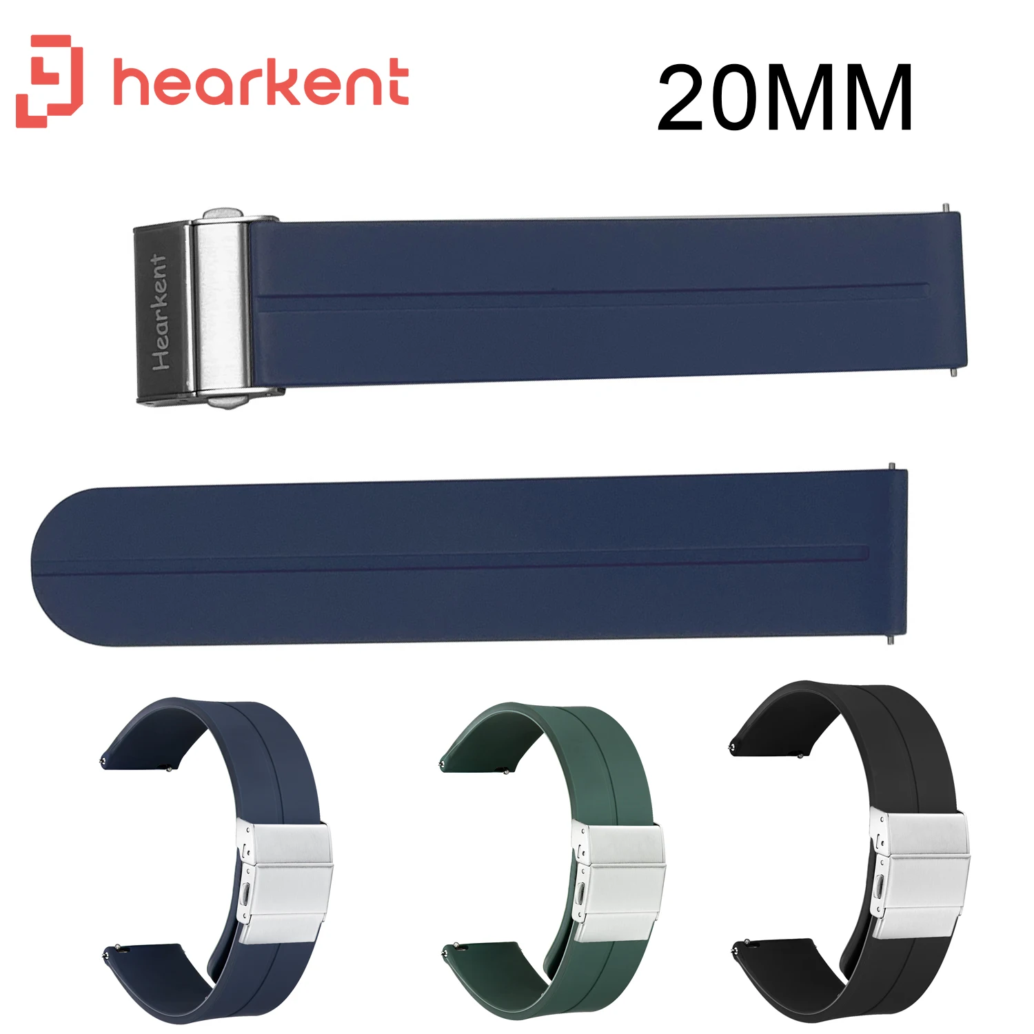 Silicone Watch Strap 20mm For Hearkent Watch Deployment Buckle Soft Sport Waterproof Black Green Blue Diving Bracelet Wrist Band
Silicone Watch Strap 20mm For Hearkent Watch Deployment Buckle Soft Sport Waterproof Black Green Blue Diving Bracelet Wrist Band