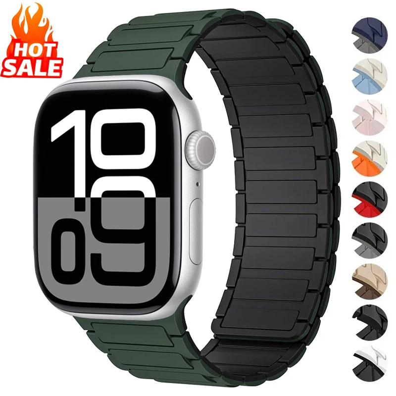 Магнитная петля для ремешков Apple Watch 44 мм, 40 мм, 45 мм, 41 мм, 46 мм, 42 мм, силиконовый браслет iWatch Series 10, 9 8 7 6 5 Se ultra 2 ремешок
Магнитная петля для ремешков Apple Watch 44 мм, 40 мм, 45 мм, 41 мм, 46 мм, 42 мм, силиконовый браслет iWatch Series 10, 9 8 7 6 5 Se ultra 2 ремешок