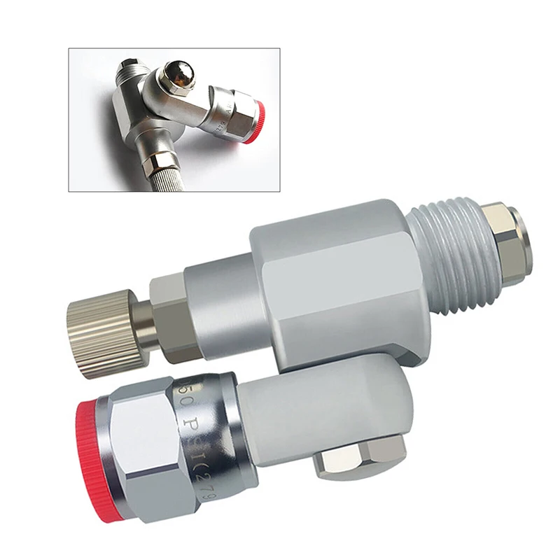 Shut-Off Valve Swivel Joint Extension Anti-spitting 287030 For Airless Sprayer Gro TN WR Spray Gun with 517 Tips
Shut-Off Valve Swivel Joint Extension Anti-spitting 287030 For Airless Sprayer Gro TN WR Spray Gun with 517 Tips