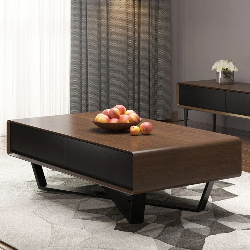 Nordic modern simple walnut coffee table size apartment living room minimalist storage light luxury log color Internet celebrity
Nordic modern simple walnut coffee table size apartment living room minimalist storage light luxury log color Internet celebrity