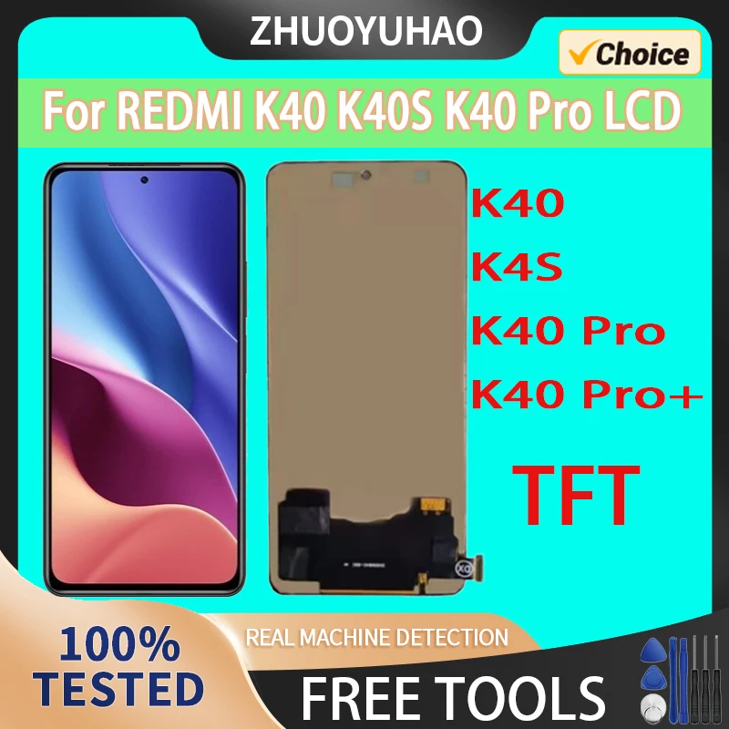 ЖК-дисплей для Redmi K40, ЖК-дисплей, преобразователь сенсорного экрана в сборе для Redmi K40S K40 Pro K40 Pro+, замена ЖК-экрана
ЖК-дисплей для Redmi K40, ЖК-дисплей, преобразователь сенсорного экрана в сборе для Redmi K40S K40 Pro K40 Pro+, замена ЖК-экрана