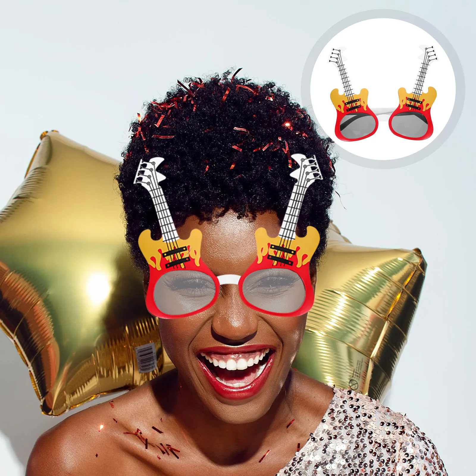 2 пары очков в форме гитары для музыкальных фестивалей, премиум-класса, из АБС-пластика, для вечеринок, карнавалов, танцев, аксессуар для костюма
2 пары очков в форме гитары для музыкальных фестивалей, премиум-класса, из АБС-пластика, для вечеринок, карнавалов, танцев, аксессуар для костюма