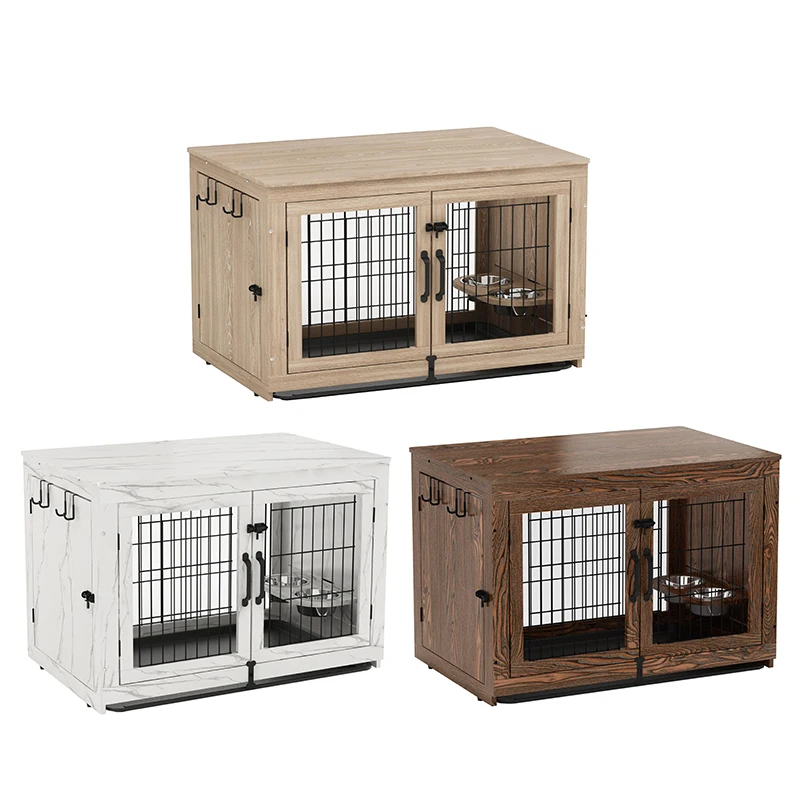 Wooden Two-door Dog Cage Hot-selling Luxury Solid Wood Pet Furniture Customized Large Dog House Simple Creative
Wooden Two-door Dog Cage Hot-selling Luxury Solid Wood Pet Furniture Customized Large Dog House Simple Creative