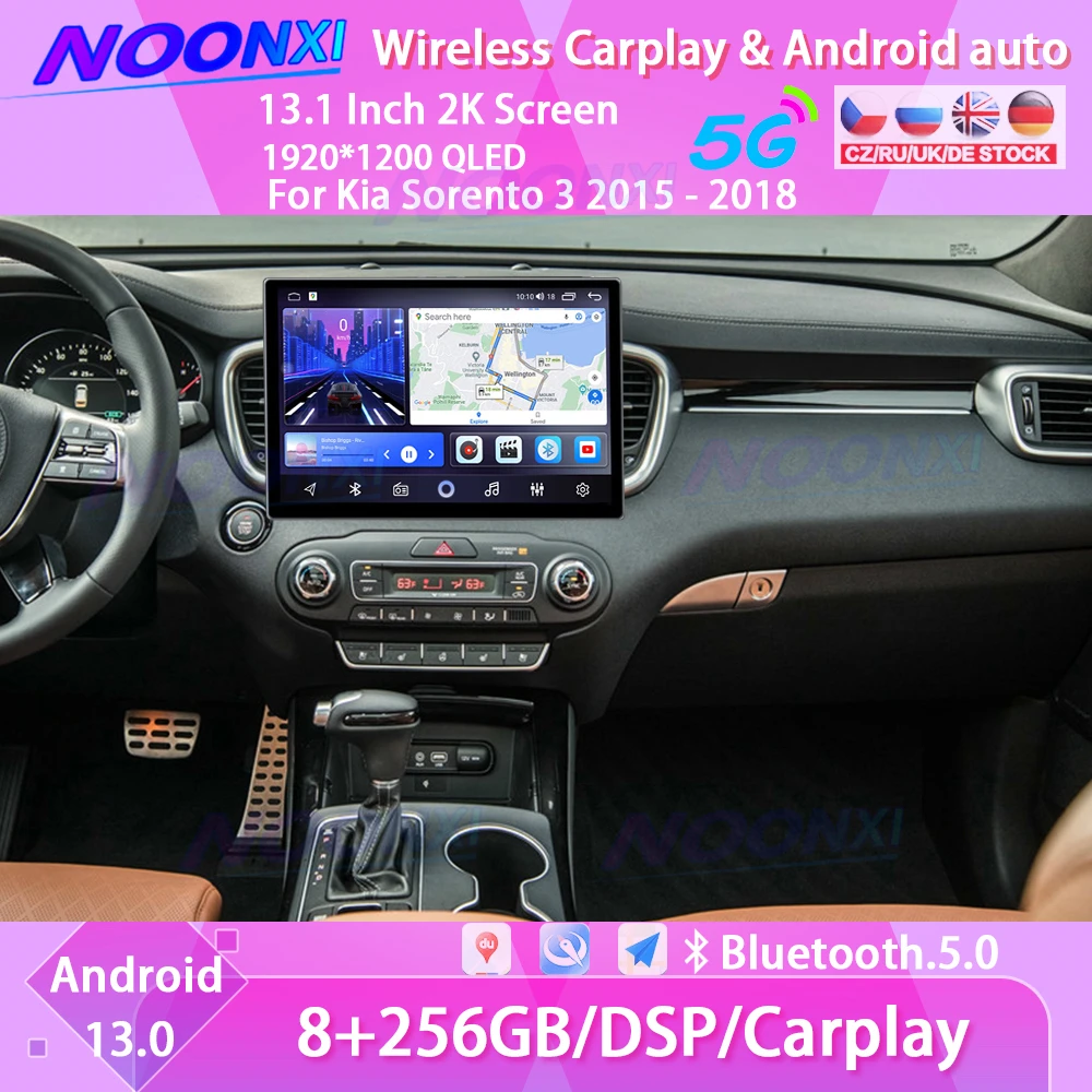 Автомобильный GPS-навигатор, 13,1 дюйма, Android 13,0, 256 ГГц, 2K, экран для Kia Sorento 3 2015-2018, мультимедийный плеер, головка Carplay
Автомобильный GPS-навигатор, 13,1 дюйма, Android 13,0, 256 ГГц, 2K, экран для Kia Sorento 3 2015-2018, мультимедийный плеер, головка Carplay
