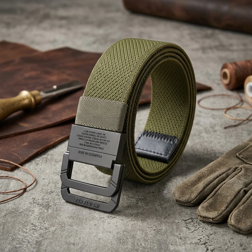 Elastic Canvas Belts for men Double Ring Buckle Adjustable Waist Durable Metal Clasp Casual Daily Belt Unisex Fashion Accessory
Elastic Canvas Belts for men Double Ring Buckle Adjustable Waist Durable Metal Clasp Casual Daily Belt Unisex Fashion Accessory