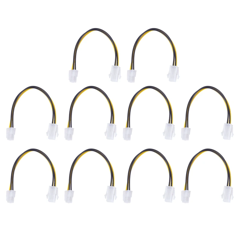 10X, 20CM/8Inch 12V 4 Pin Male To 4 Pin P4 Female CPU Power Supply Extension Cable
10X, 20CM/8Inch 12V 4 Pin Male To 4 Pin P4 Female CPU Power Supply Extension Cable