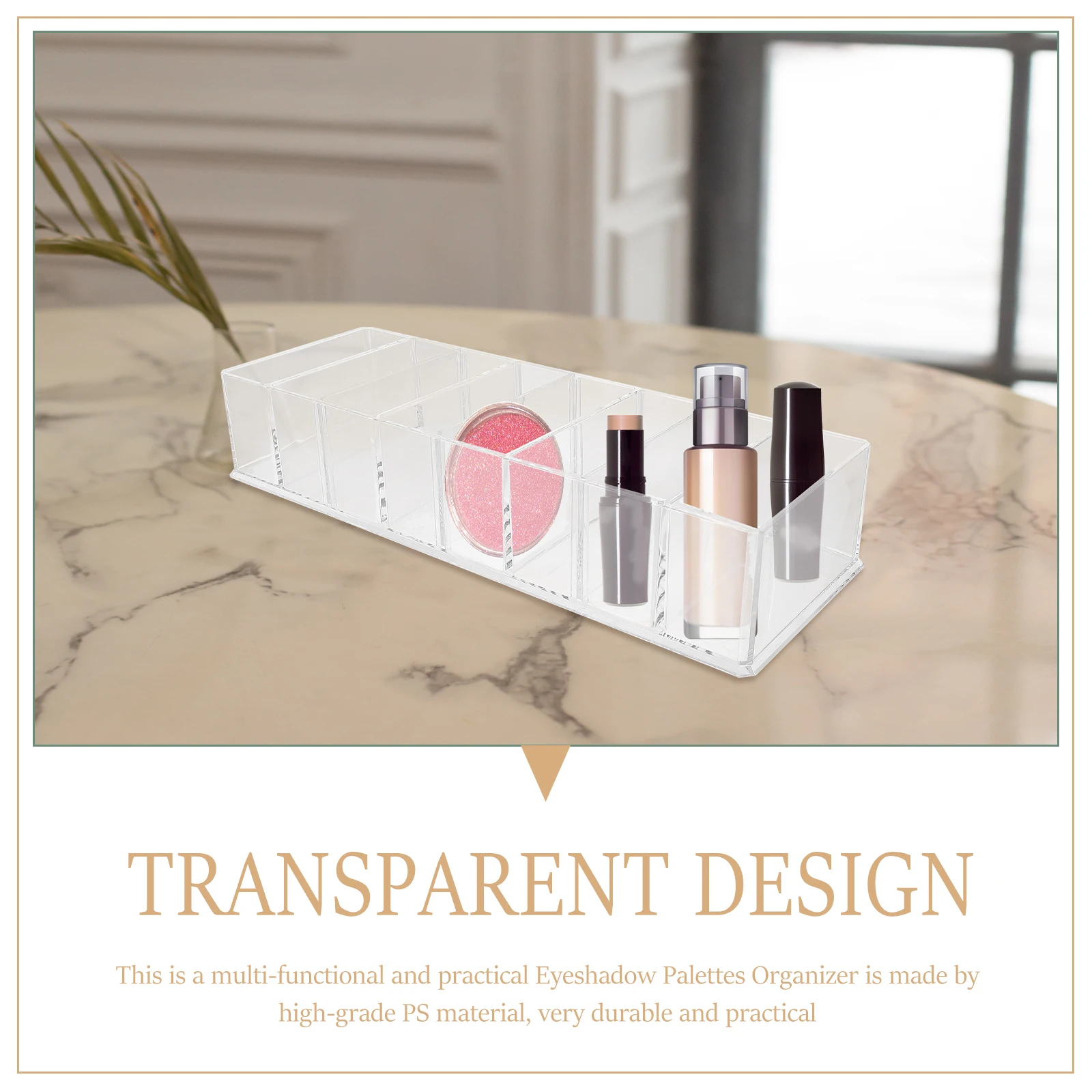 1PCS Makeup Storage Box Eyeshadow Palette ganizer Transparent Material Desktop Vanity Holder Blusher Tray ganizer
1PCS Makeup Storage Box Eyeshadow Palette ganizer Transparent Material Desktop Vanity Holder Blusher Tray ganizer