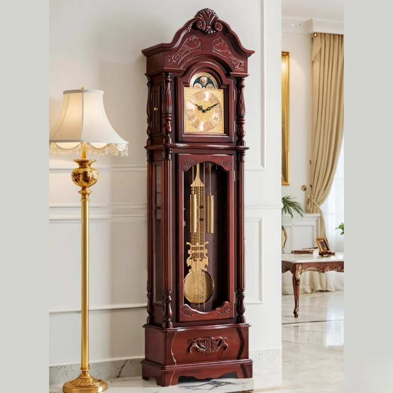 Core floor clock, living room clock, solid wood Chinese retro clock
Core floor clock, living room clock, solid wood Chinese retro clock