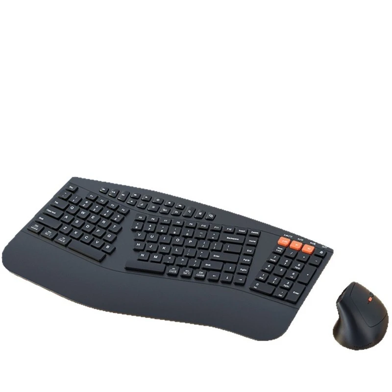 Ergonomic 2.4G Bluetooth wireless dual-mode silent office keyboard and mouse
Ergonomic 2.4G Bluetooth wireless dual-mode silent office keyboard and mouse