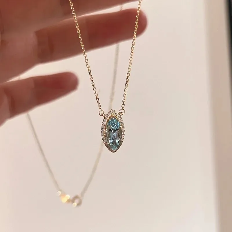 925 Silver Natural Marquise Topaz Tourmaline Aquamarine Blue Gems Stones Pendant Adjustable Chain Necklace Women Jewelry Bijoux
925 Silver Natural Marquise Topaz Tourmaline Aquamarine Blue Gems Stones Pendant Adjustable Chain Necklace Women Jewelry Bijoux