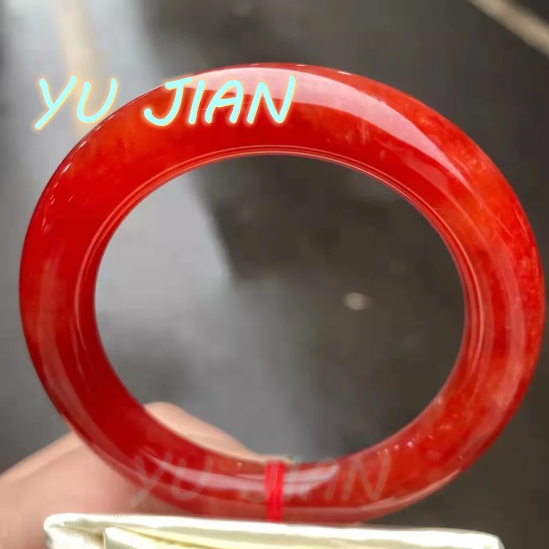 Natural Red Jadeite Bracelet High Quality Fashionable Jade Bangles Hanging Fine Jewelry
Natural Red Jadeite Bracelet High Quality Fashionable Jade Bangles Hanging Fine Jewelry