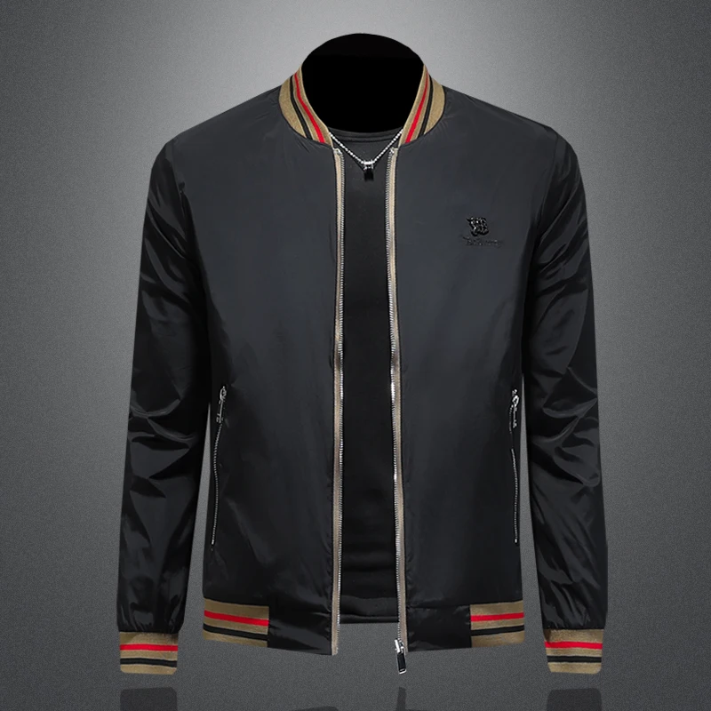 New men's casual sports slim fit jacket, fashionable double-sided jacket, high-quality striped design jacket M-5XL
New men's casual sports slim fit jacket, fashionable double-sided jacket, high-quality striped design jacket M-5XL