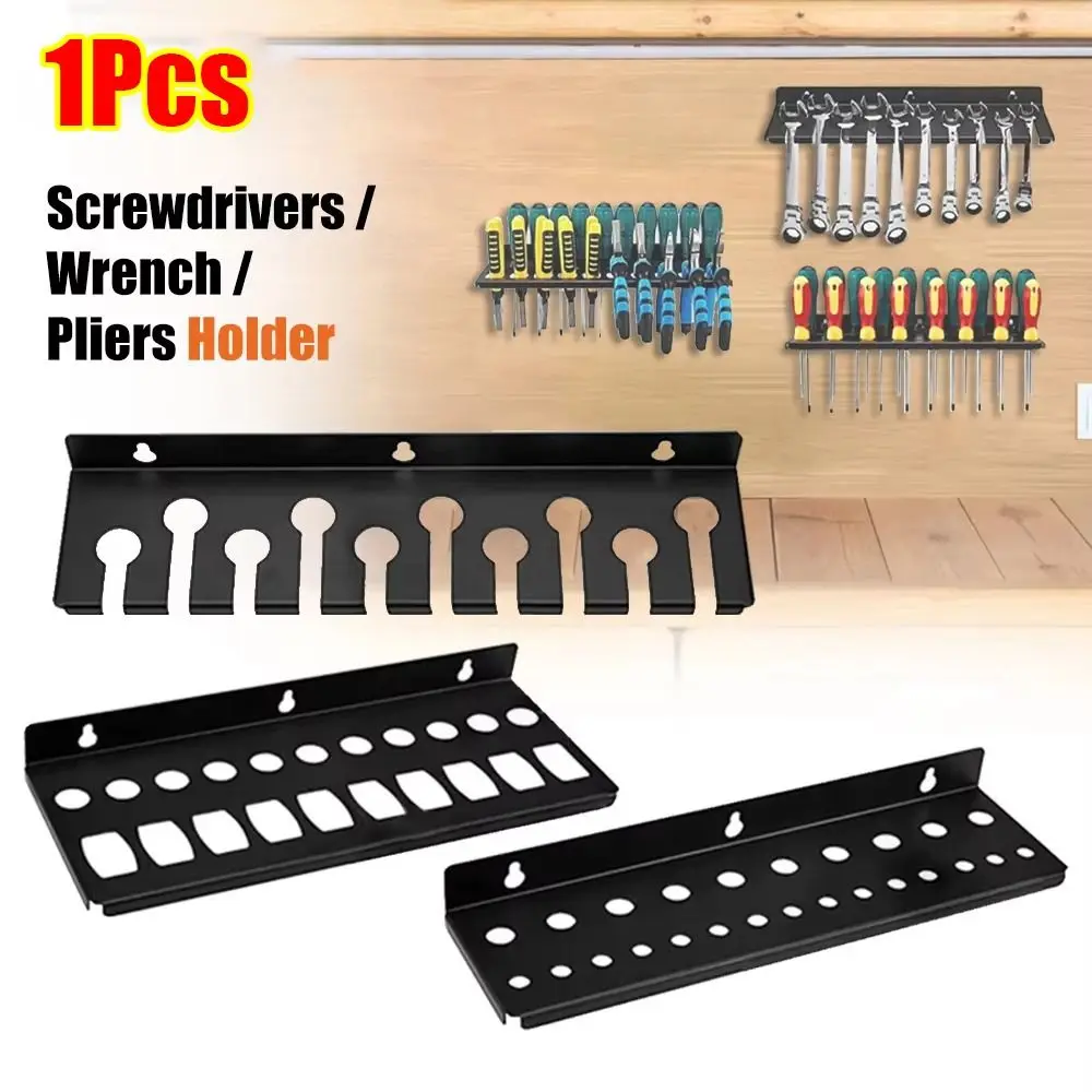 1Pcs Wall Mount Screw Organizer Heavy Duty Steel Screwdriver Storage Rack Black Pliers Wrench Organizer Holder
1Pcs Wall Mount Screw Organizer Heavy Duty Steel Screwdriver Storage Rack Black Pliers Wrench Organizer Holder
