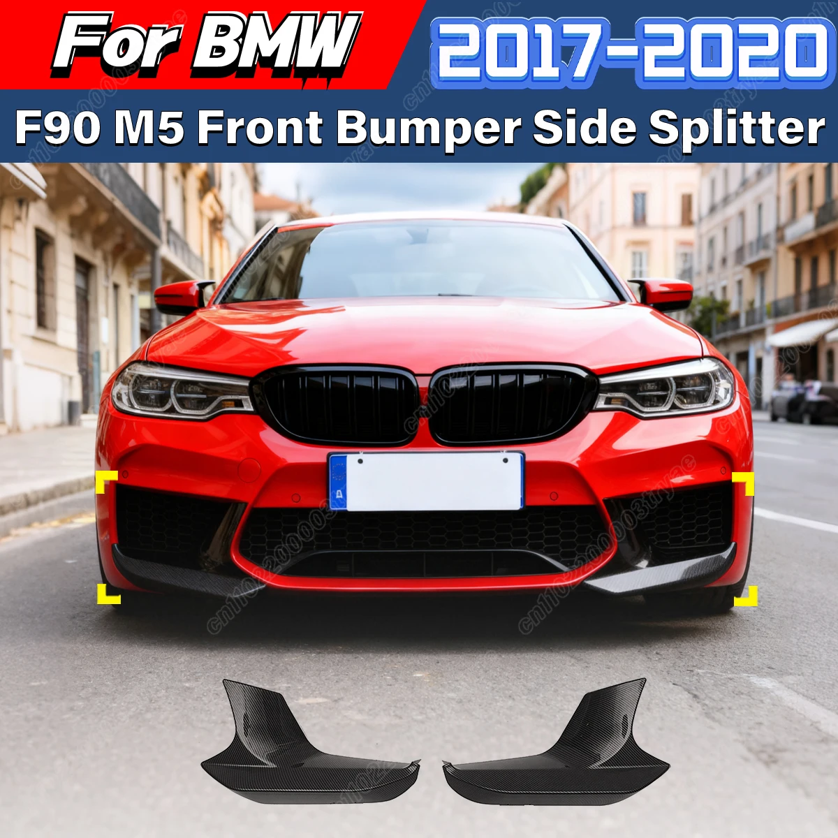 For BMW F90 M5 2017 2018 2019 2020 Car Front Bumper Side Diverter Cover Lip Vent Air Inlet Spoiler Body Decoration Modification
For BMW F90 M5 2017 2018 2019 2020 Car Front Bumper Side Diverter Cover Lip Vent Air Inlet Spoiler Body Decoration Modification