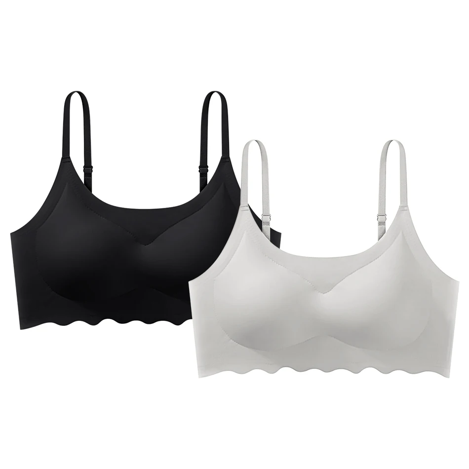 High-Quality Breathable Seamless Ice Silk Women Halter Bra Women No Trace Comfortable Sleep and Fitness Sport Bras
High-Quality Breathable Seamless Ice Silk Women Halter Bra Women No Trace Comfortable Sleep and Fitness Sport Bras
