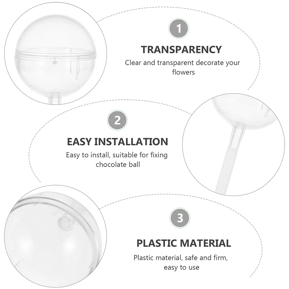 50Pcs Clear Chocolate Round Holder Transparent Plastic Truffle Bouquet Base for DIY Confections Caramel Nougat Craft Wrapping
50Pcs Clear Chocolate Round Holder Transparent Plastic Truffle Bouquet Base for DIY Confections Caramel Nougat Craft Wrapping